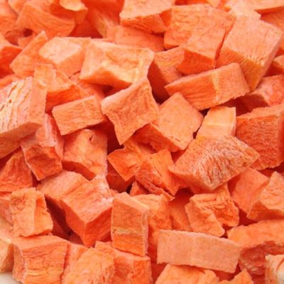 Freeze Dried Papaya Fruit Slices for Ice Cream, Juice and Smoothie Toppings